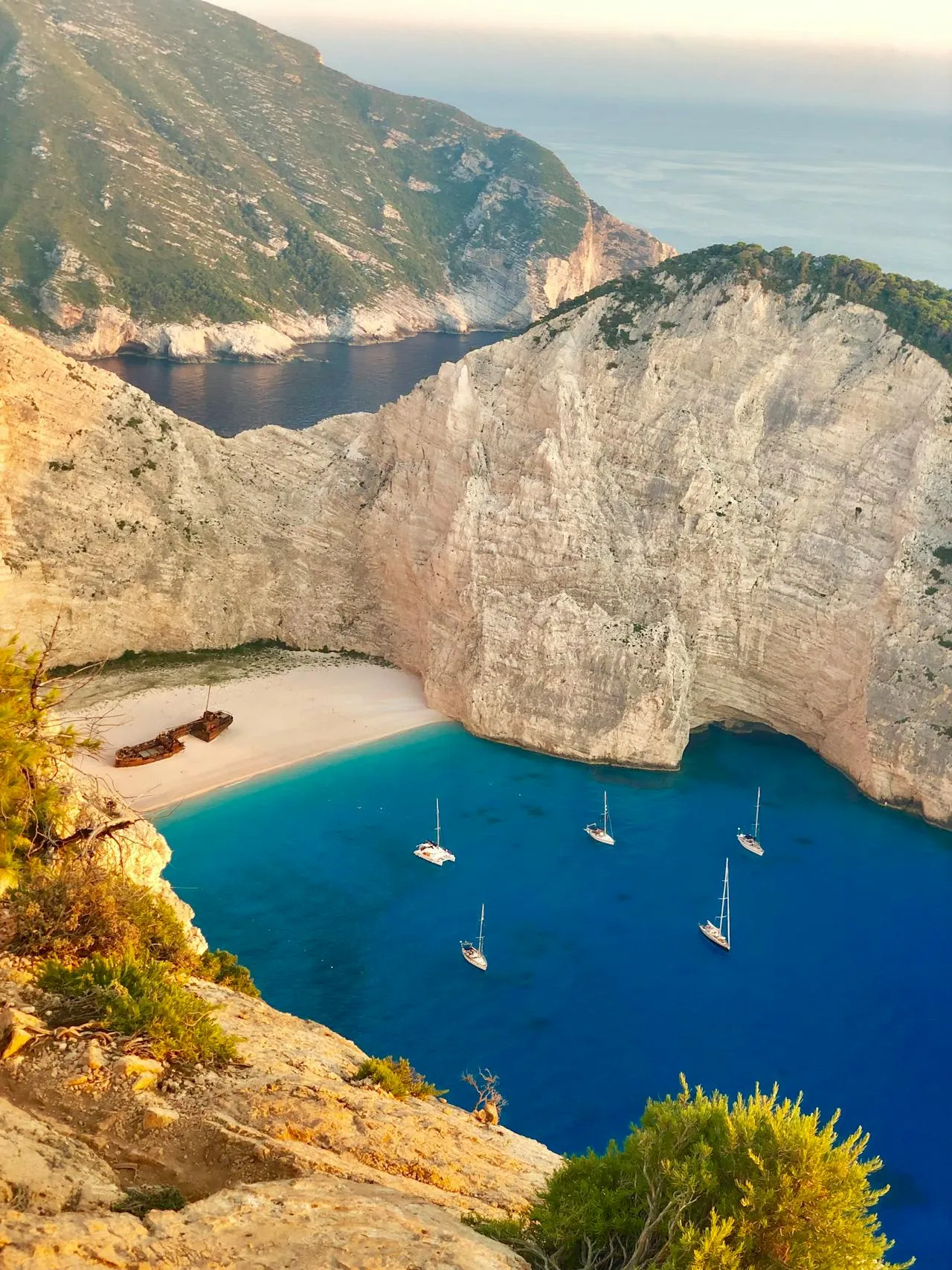 Schiffswrack auf Zakynthos.