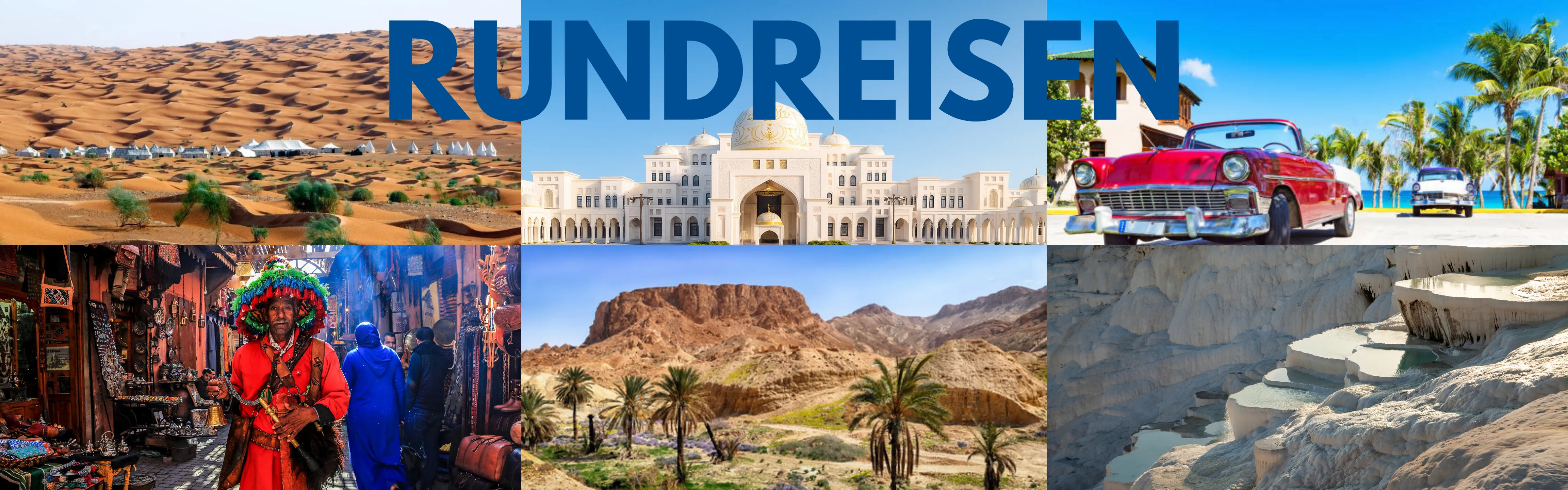 Falk Travel Rundreisen / Tunesien / VAE / Kuba / Marokko / Türkei / Pamukkale