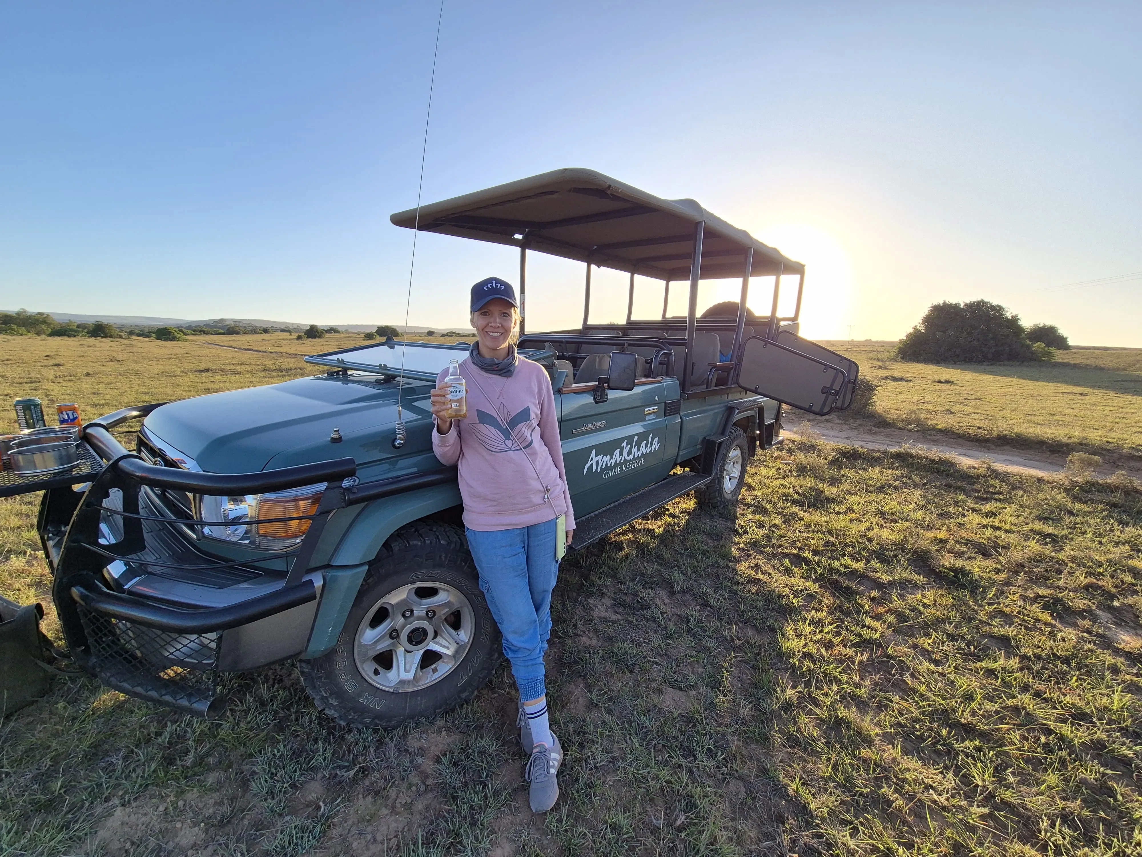 Lydia Brachmann bei einer Safari