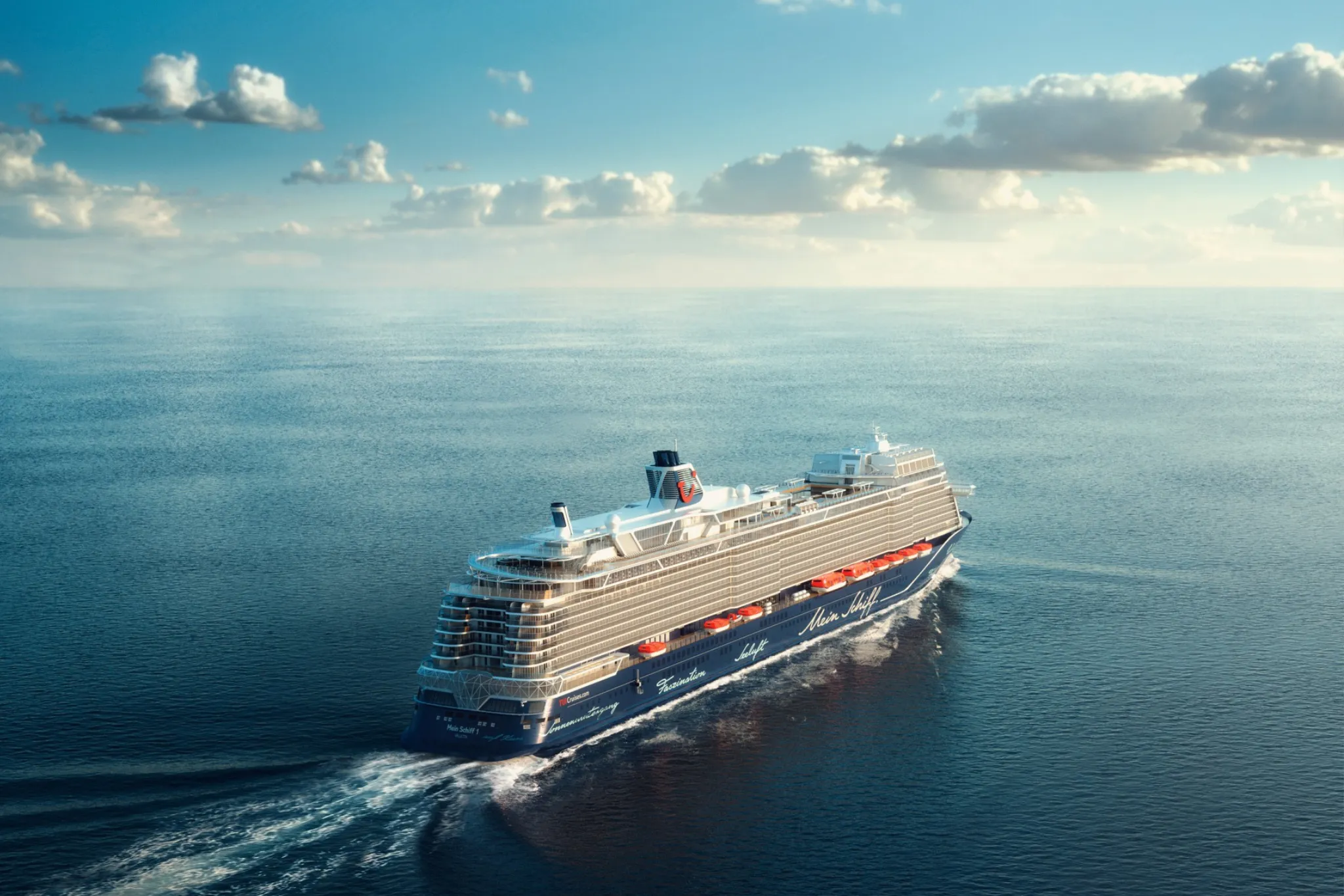 Mein Schiff auf dem Meer